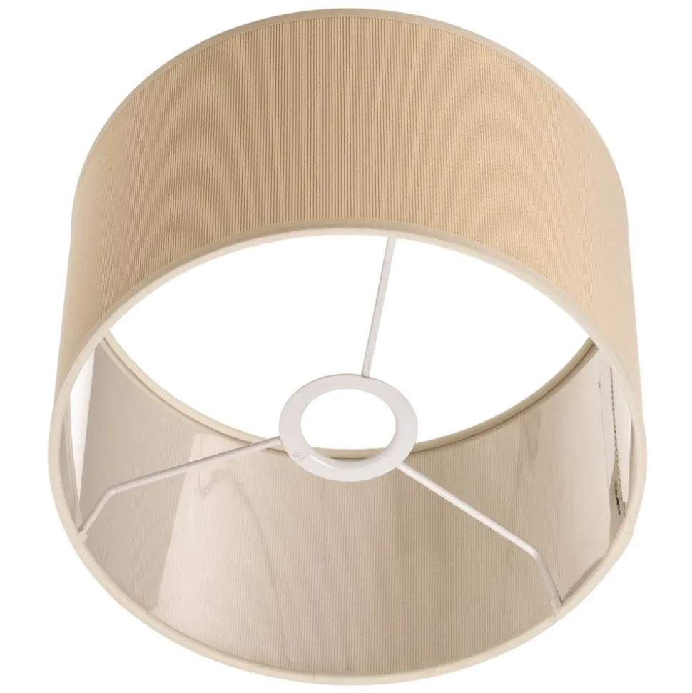 Lampeskærm Roller Ø 25 cm, ecru/guld