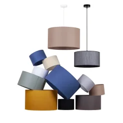 Lampeskærm Roller Ø 50 cm, hvid
