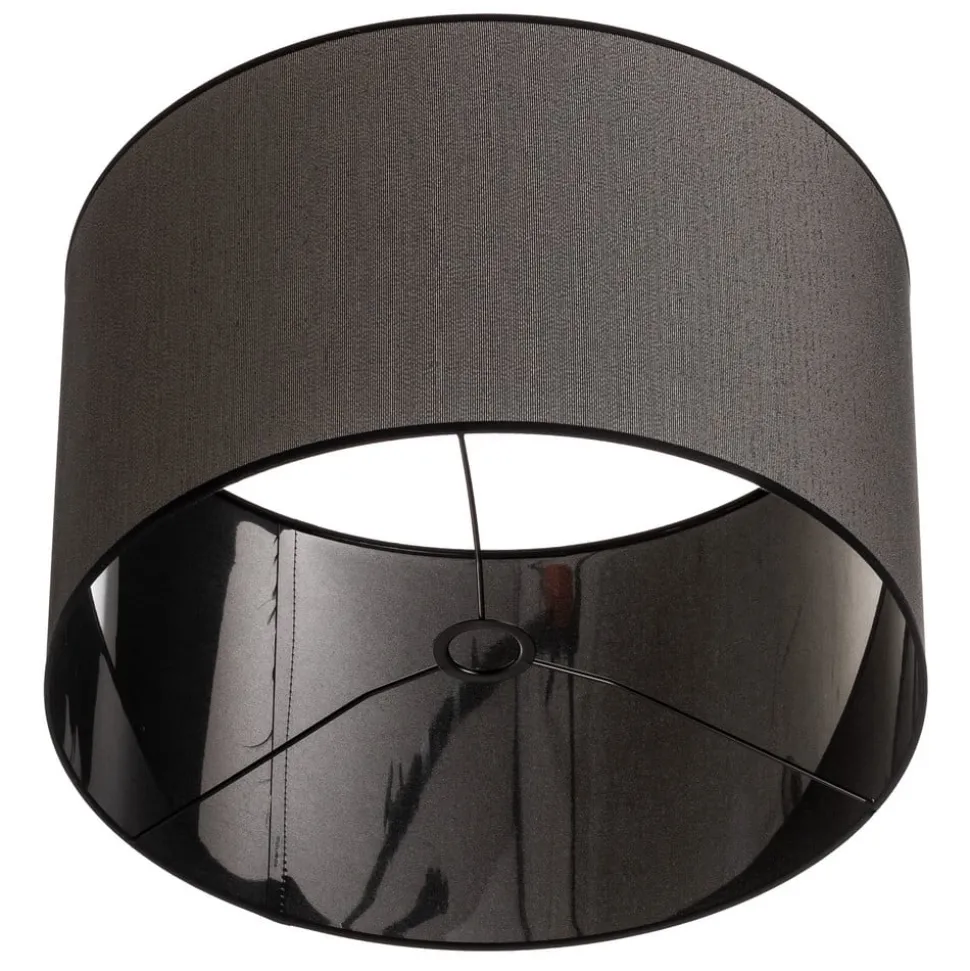 Lampeskærm Roller Ø 50 cm, sort/sølv