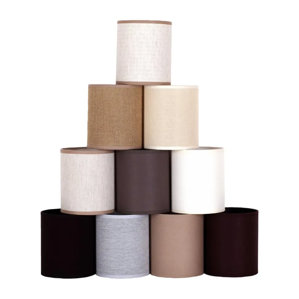 Lampeskærm Roller, beige, Ø 13 cm, højde 15 cm