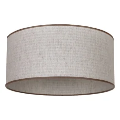 Lampeskærm Roller, ecru, jute, Ø 50 cm, højde 24 cm