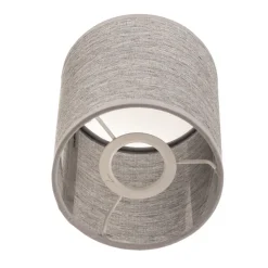 Lampeskærm Roller, grå, Ø 13 cm, højde 15 cm