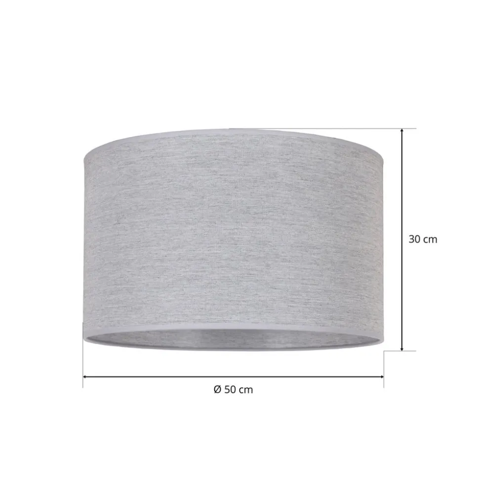 Lampeskærm Roller, grå, Ø 50 cm, højde 30 cm