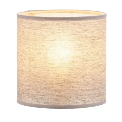 Lampeskærm Roller, grå, Ø 15 cm, højde 15 cm