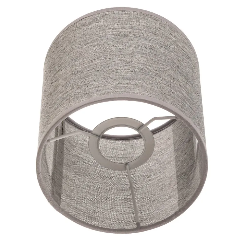 Lampeskærm Roller, grå, Ø 15 cm, højde 15 cm
