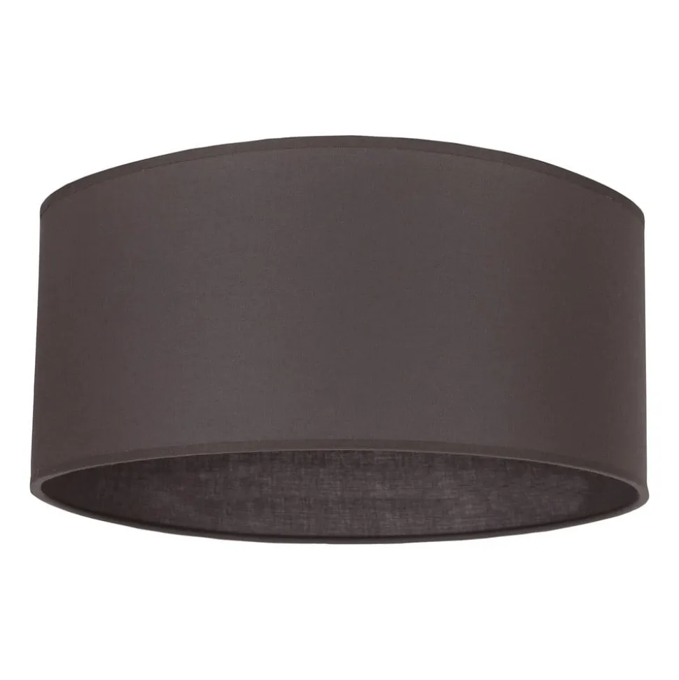 Lampeskærm Roller, jordbrun, Ø 50 cm, højde 24 cm