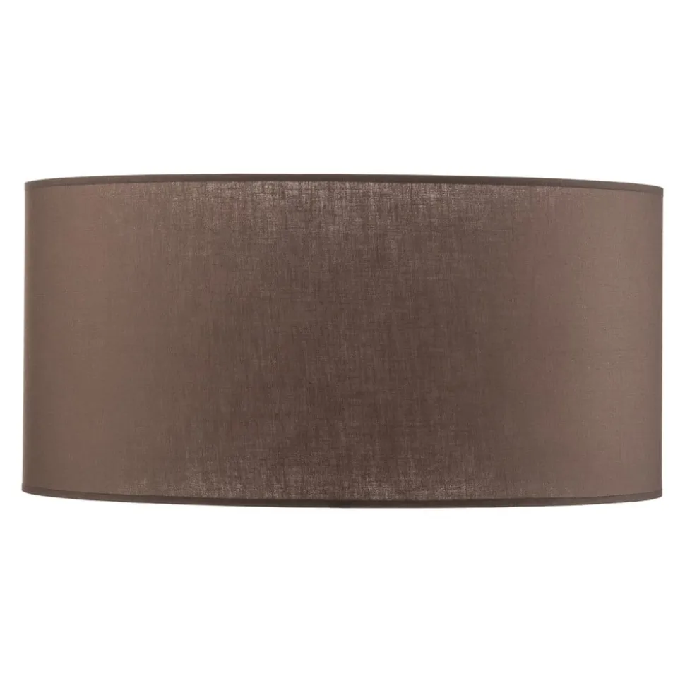 Lampeskærm Roller, jordbrun, Ø 50 cm, højde 24 cm