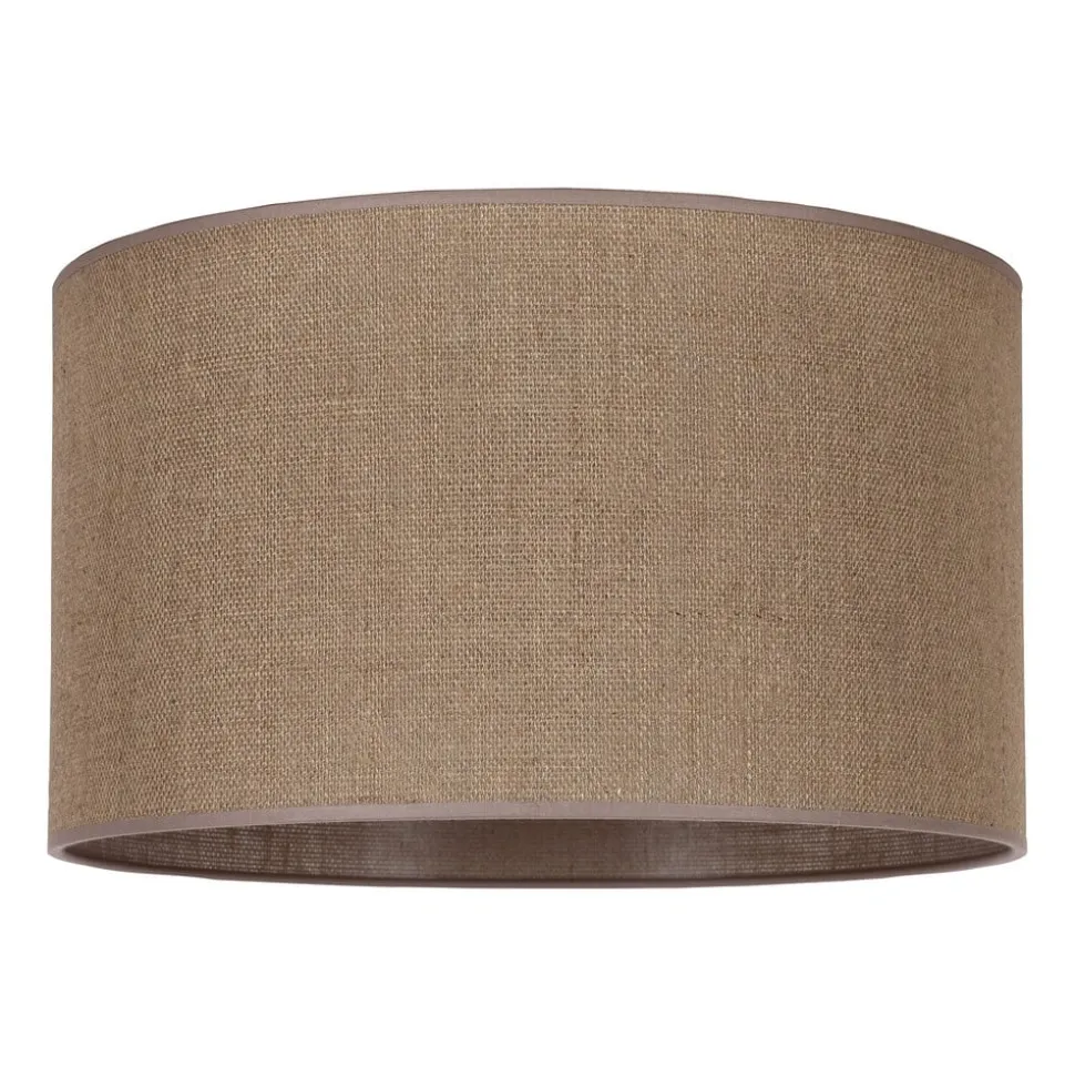 Lampeskærm Roller, lysebrun, Ø 40 cm, højde 22 cm