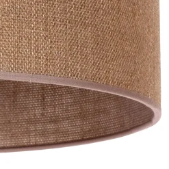 Lampeskærm Roller, lysebrun, Ø 40 cm, højde 22 cm