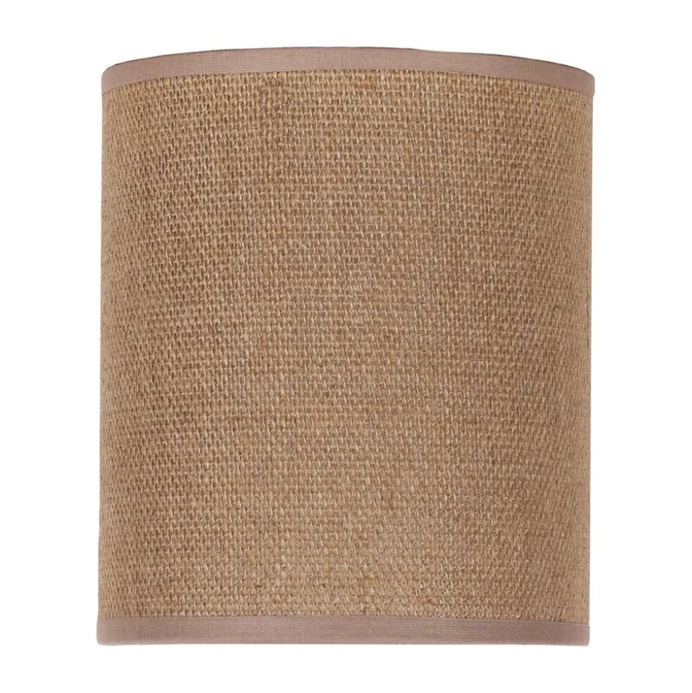 Lampeskærm Roller, lysebrun, Ø 13 cm, højde 15 cm