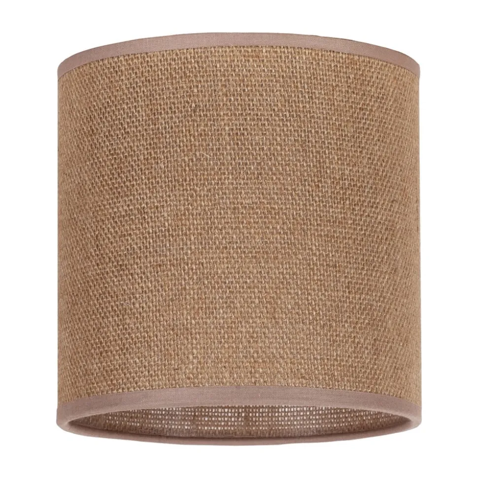 Lampeskærm Roller, lysebrun, Ø 15 cm, højde 15 cm