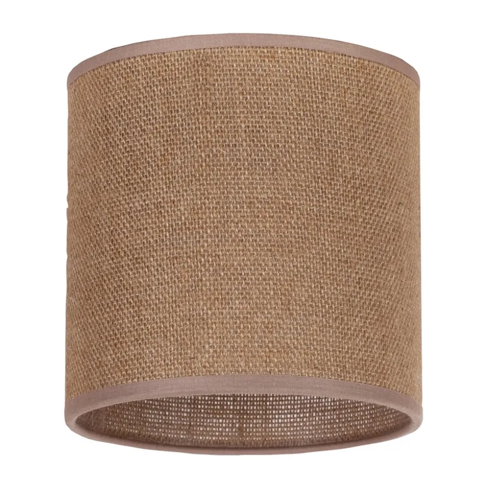Lampeskærm Roller, lysebrun, Ø 15 cm, højde 15 cm