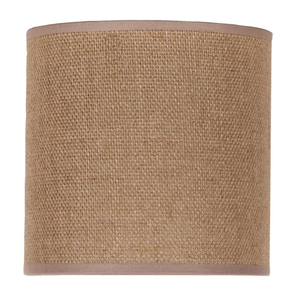 Lampeskærm Roller, lysebrun, Ø 15 cm, højde 15 cm
