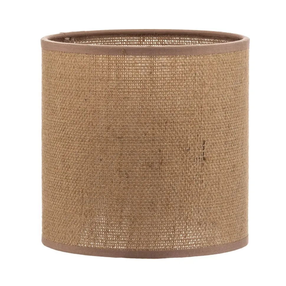 Lampeskærm Roller, lysebrun, Ø 15 cm, højde 15 cm