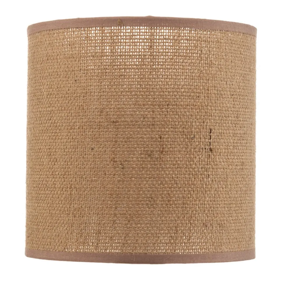 Lampeskærm Roller, lysebrun, Ø 15 cm, højde 15 cm
