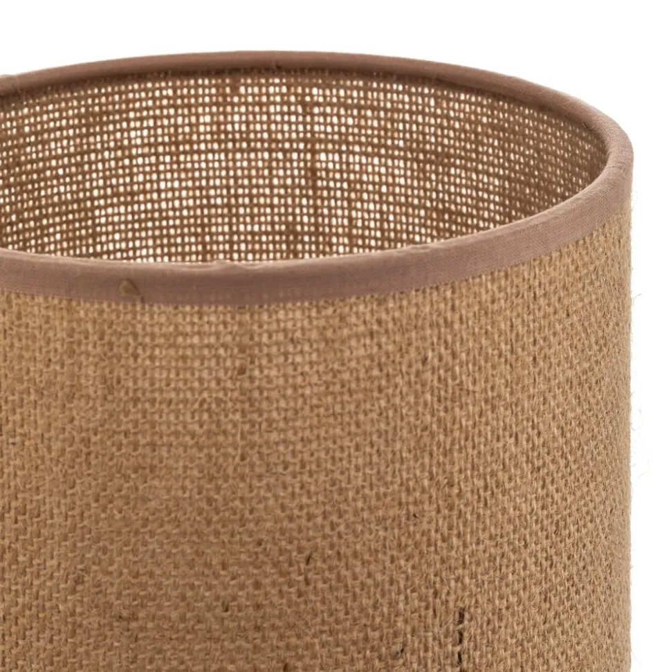 Lampeskærm Roller, lysebrun, Ø 15 cm, højde 15 cm