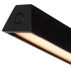 Lavale LED-gulvlampe, sort, dæmpbar, højde 138 cm