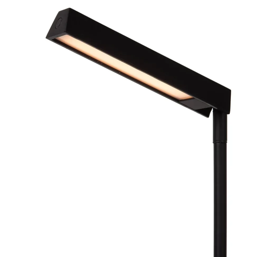 Lavale LED-gulvlampe, sort, dæmpbar, højde 138 cm