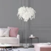 Leavy gulvlampe, højde 180 cm, krom/hvid, metal/plast