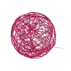 LED 3D-designkugle Galax Fun, Ø 30 cm, fuchsia