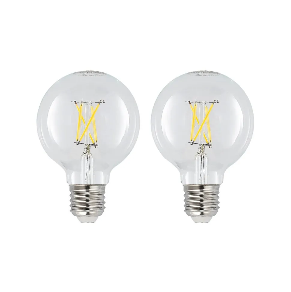 LED E27 4 W G80 2.700 K filament dæmpes klar 2 stk