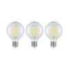 LED E27 8 W G80 2.700 K filament dæmpes klar 3 stk