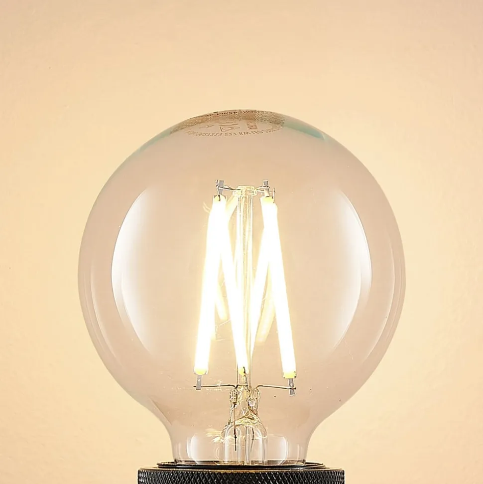 LED E27 8 W G80 2.700 K filament dæmpes klar 3 stk