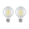 LED E27 8 W G80 2.700 K filament dæmpes klar 2 stk