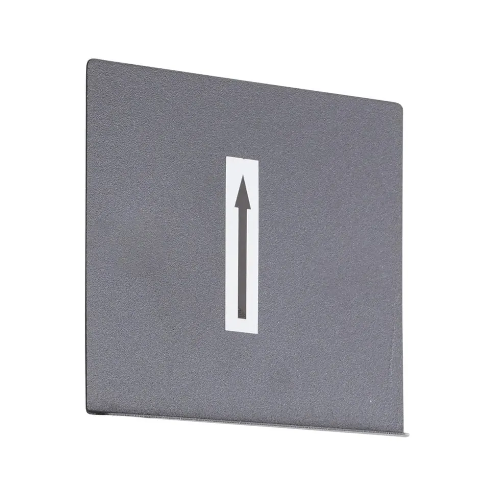 LED genopladelig udendørs væglampe Iseo, beige, bredde 10 cm, sensor