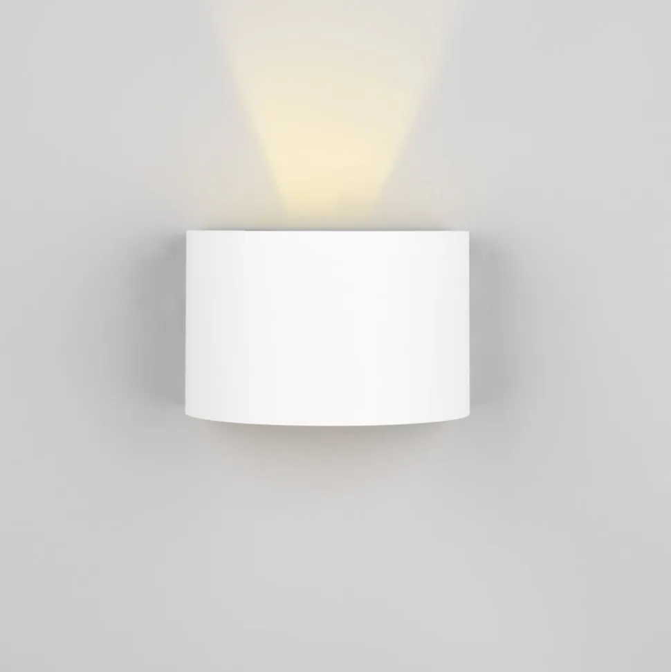LED genopladelig udendørs væglampe Talent, hvid, bredde 16 cm, sensor