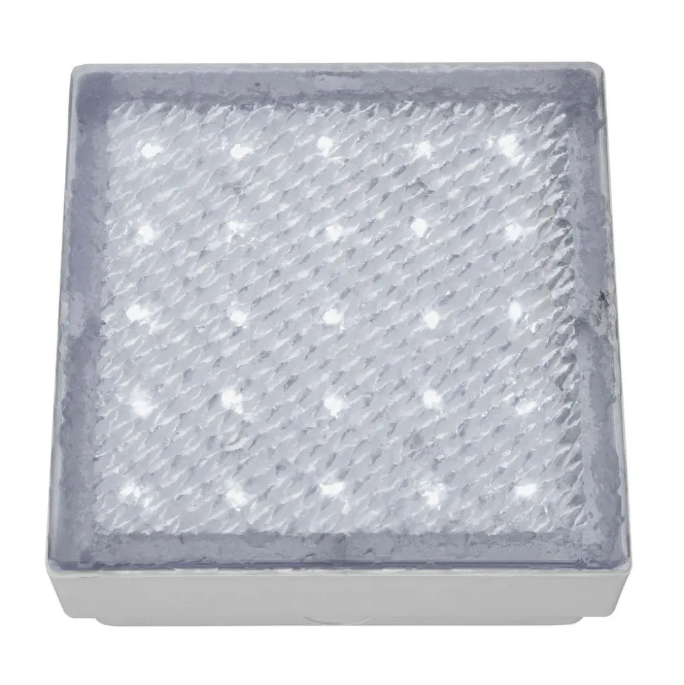 LED indbygget gulvlampe Walkover, IP68 15x15cm