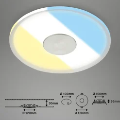 LED indbygget loftslampe 748 IP44 CCT Switch Ø 12cm