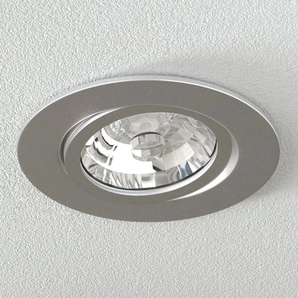 LED indbygningslampe Rico 6,5 W børstet stål