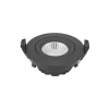 LED indbygningsspot Diled, Ø 8,5 cm, 6 W, 3.000 K, sort
