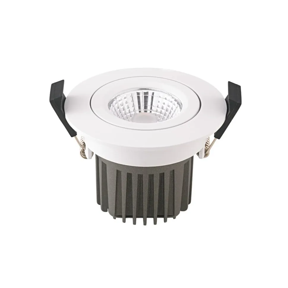 LED indbygningsspot Diled, Ø 8,5 cm, 10 W, Dim-To-Warm, hvid