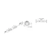 LED indbygningsspot Eco SR 68 krom mat 4.000 K Ø 8,5 cm aluminium