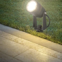 LED jordspydspot 3927035 12 V startsæt med 3, sort Ø 4 cm
