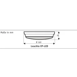 LED lampe til Eco Plano II, hvid