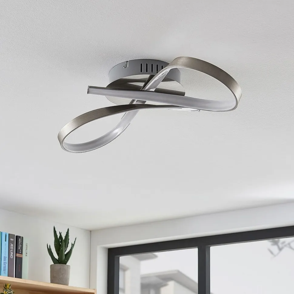 LED loftlampe Alana i sløjfe form