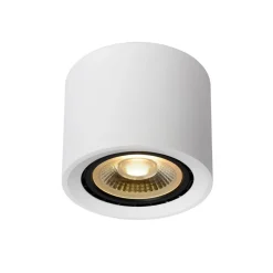 LED loftspot Fedler, Ø 12 cm, hvid, dæmpbar, aluminium