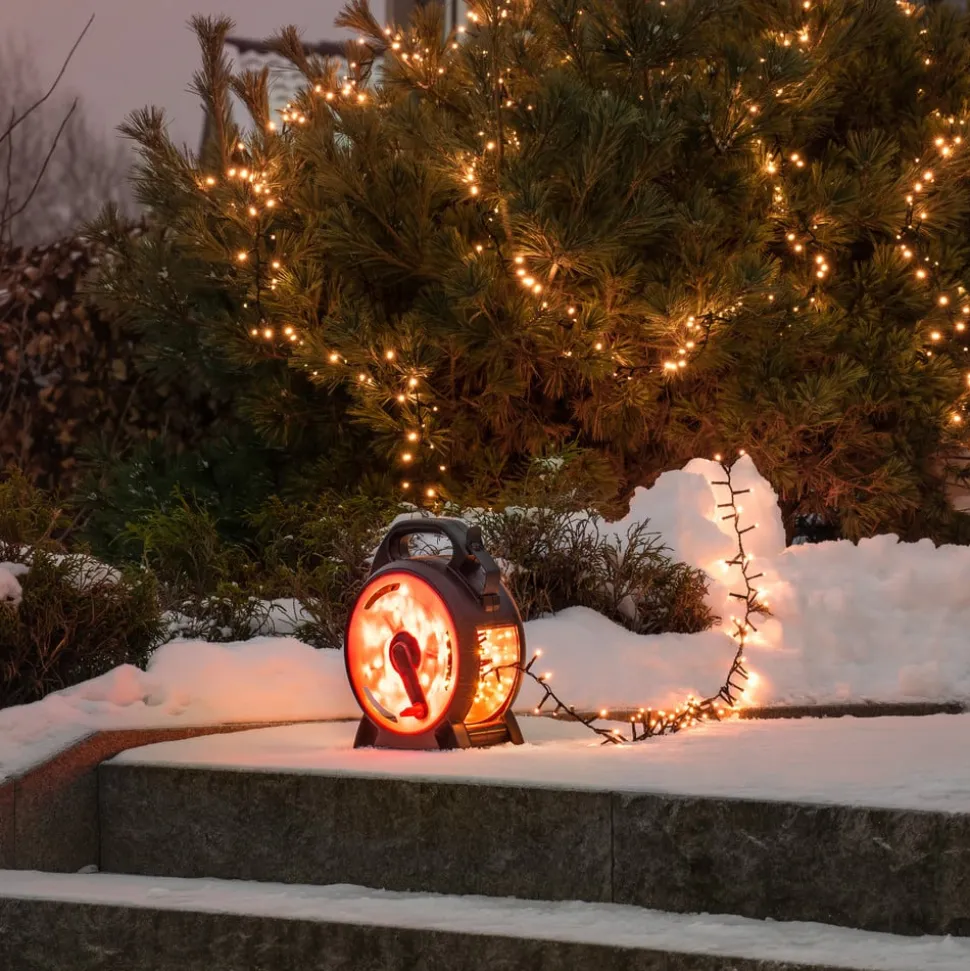 LED lyskæde Compact amber 400 LED'er 8,78 m