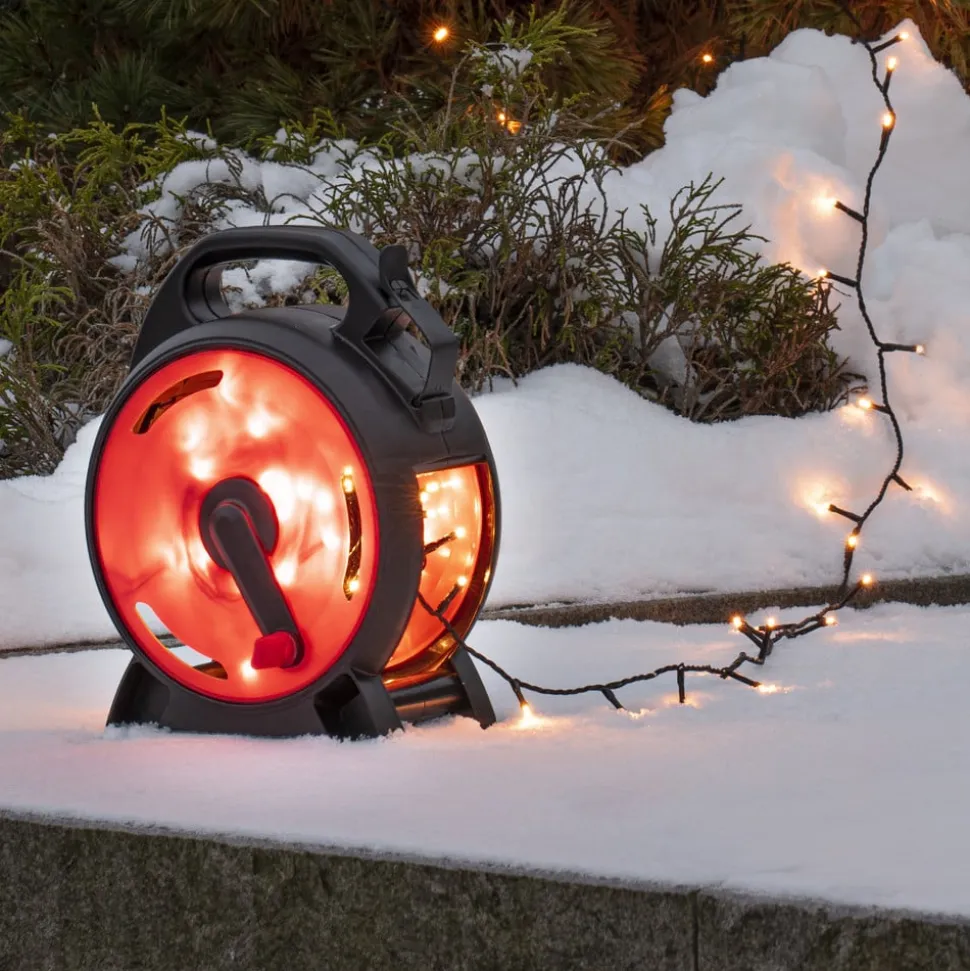 LED lyskæde Micro amber 200flames 13,93m