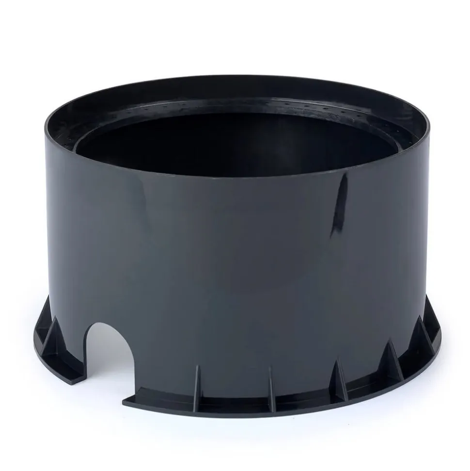LED nedgravningslampe Gea, Ø 18 cm, 3000K, stål