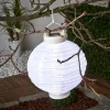 LED solcelle-lampion Jerrit 20 cm, hvid