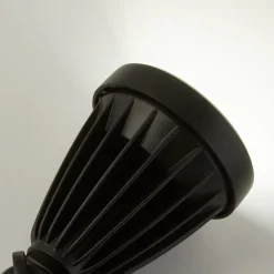 LED spot med jordspyd Spikey, sort, metal, 25 cm, IP54