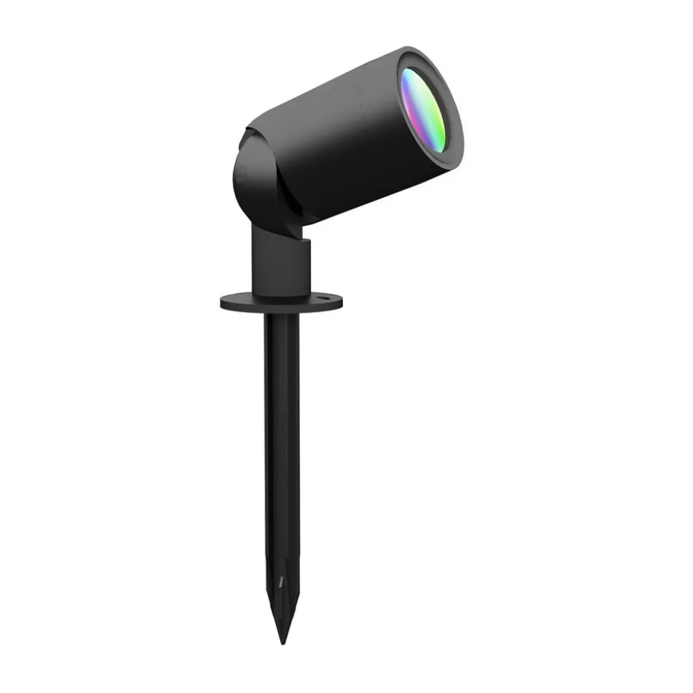 LED udendørs spotlight med farvetone Flores XL, IP44, CCT, RGB