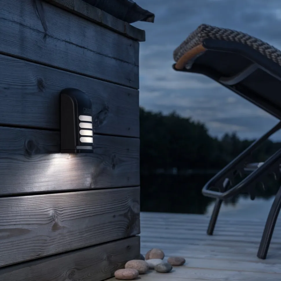 LED udendørs væg påbygningslampe Prato med sensor