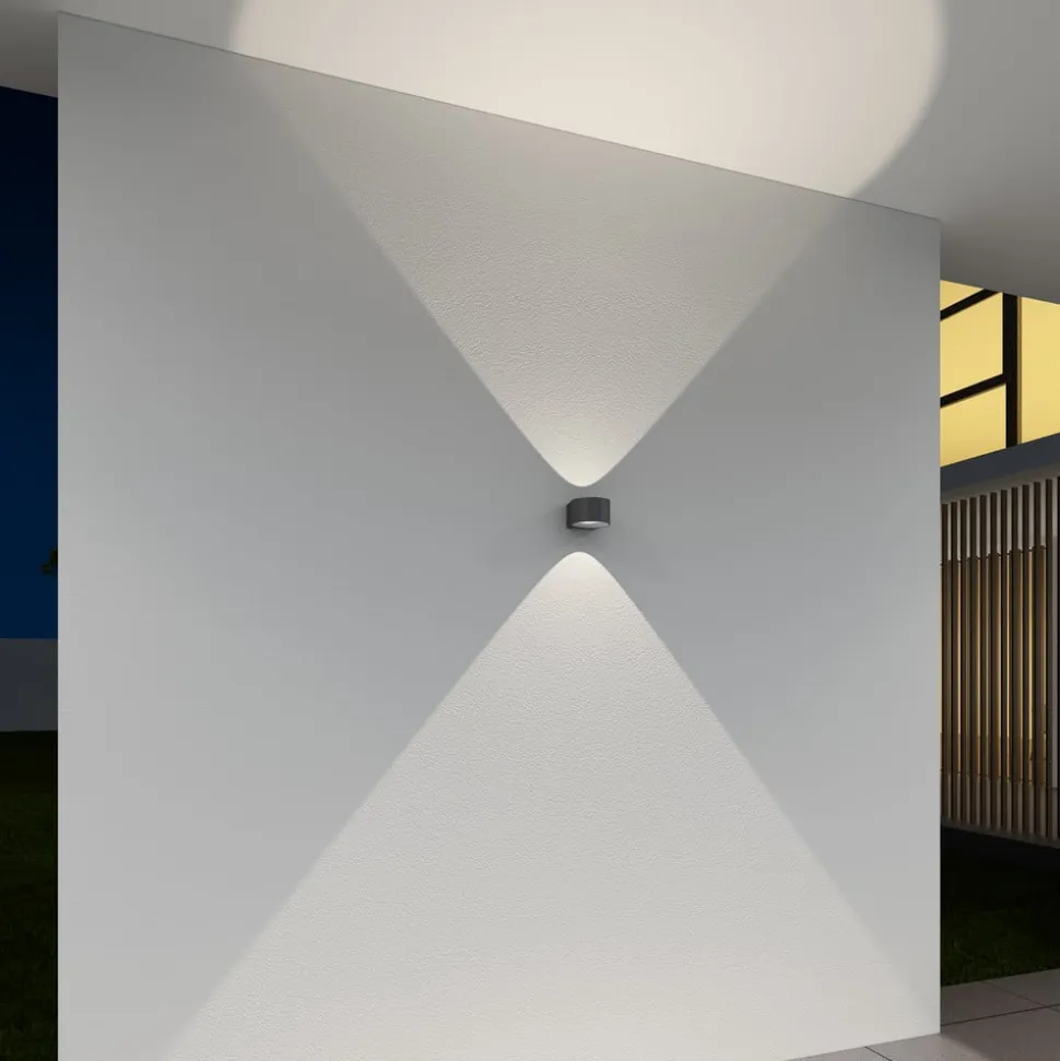LED udendørs væglampe CMD 9029 med glaslinser