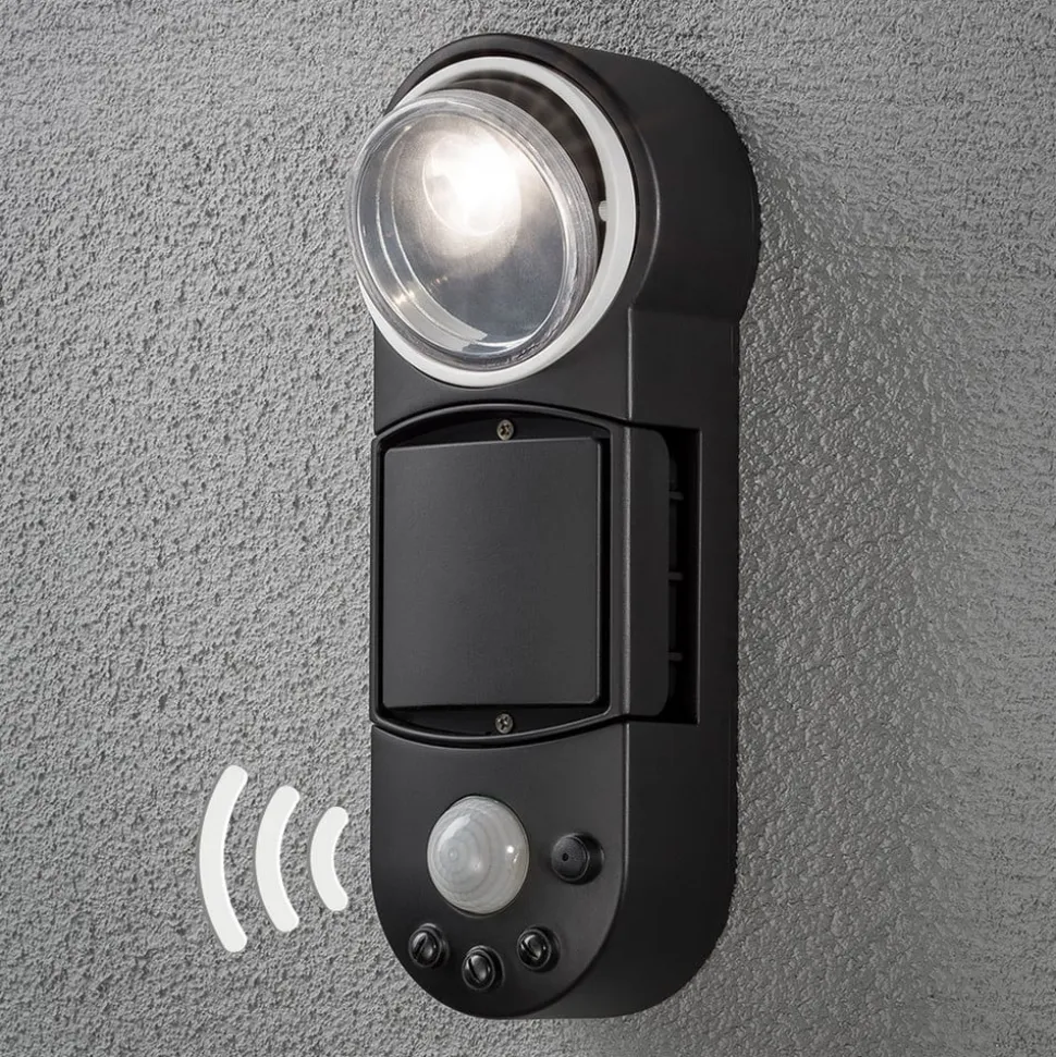 LED udendørs væglampe Prato batteridrevet, 10 cm