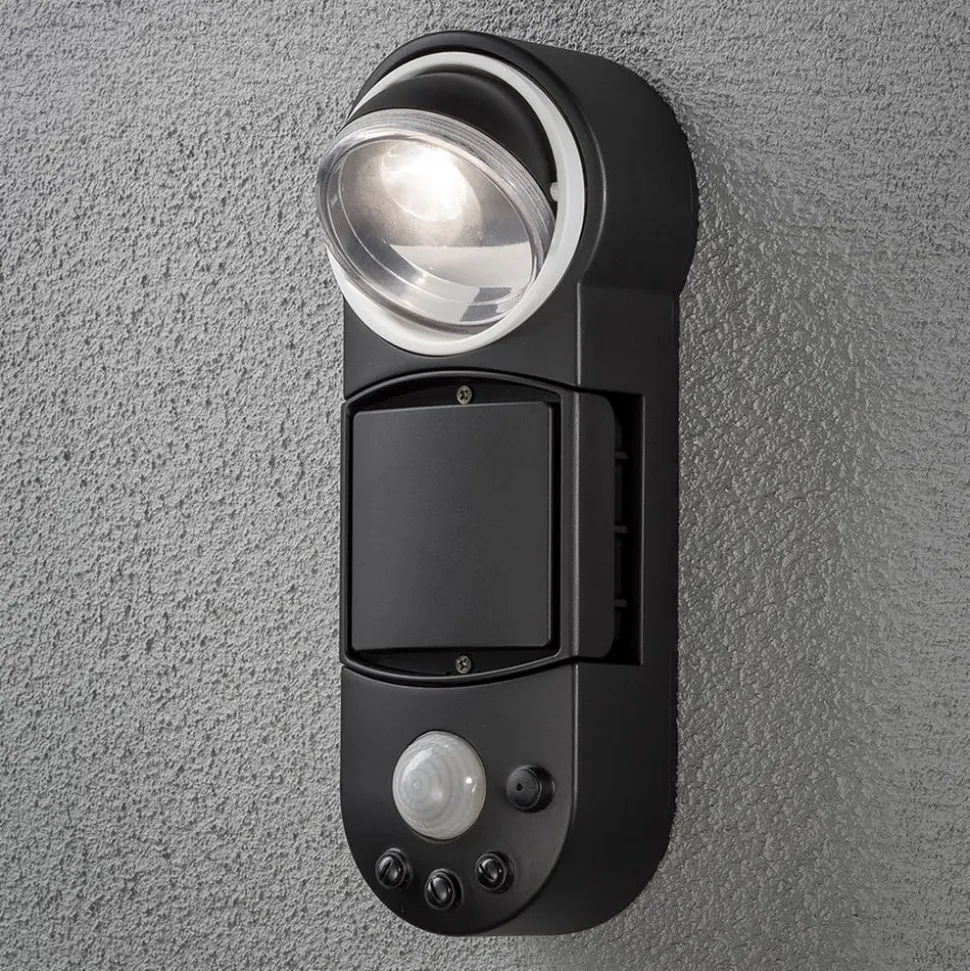 LED udendørs væglampe Prato batteridrevet, 10 cm